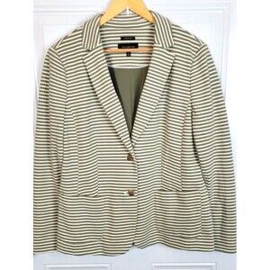 Talbots Plus Size Aberdeen Knit Blazer Jacket Size 16